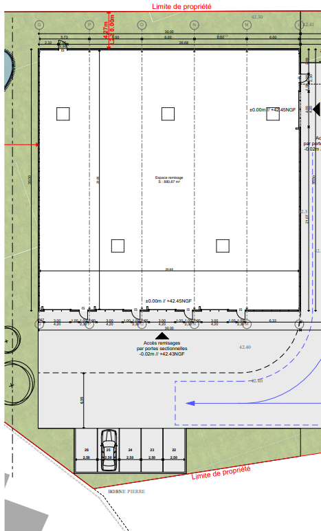 Eysines 180 m² entrepôt