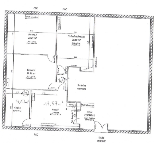 Mérignac 96m² Bureaux